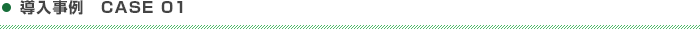 導入事例　CASE01